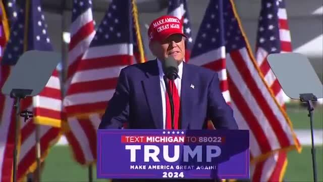 President Trump Holds A Rally In Freeland, MI - Fox